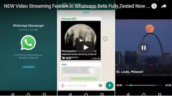 WhatsApp Introduce New Video Streaming Feature